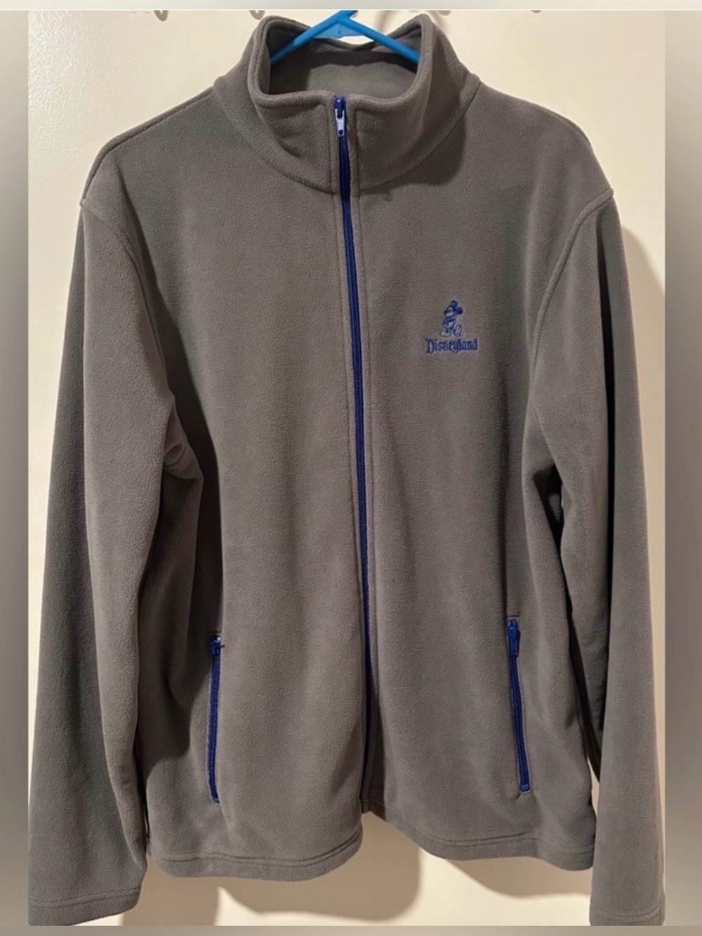 Disney Parks Disneyland Fleece Full Zip Jacket, Men's Size Medium, EUC